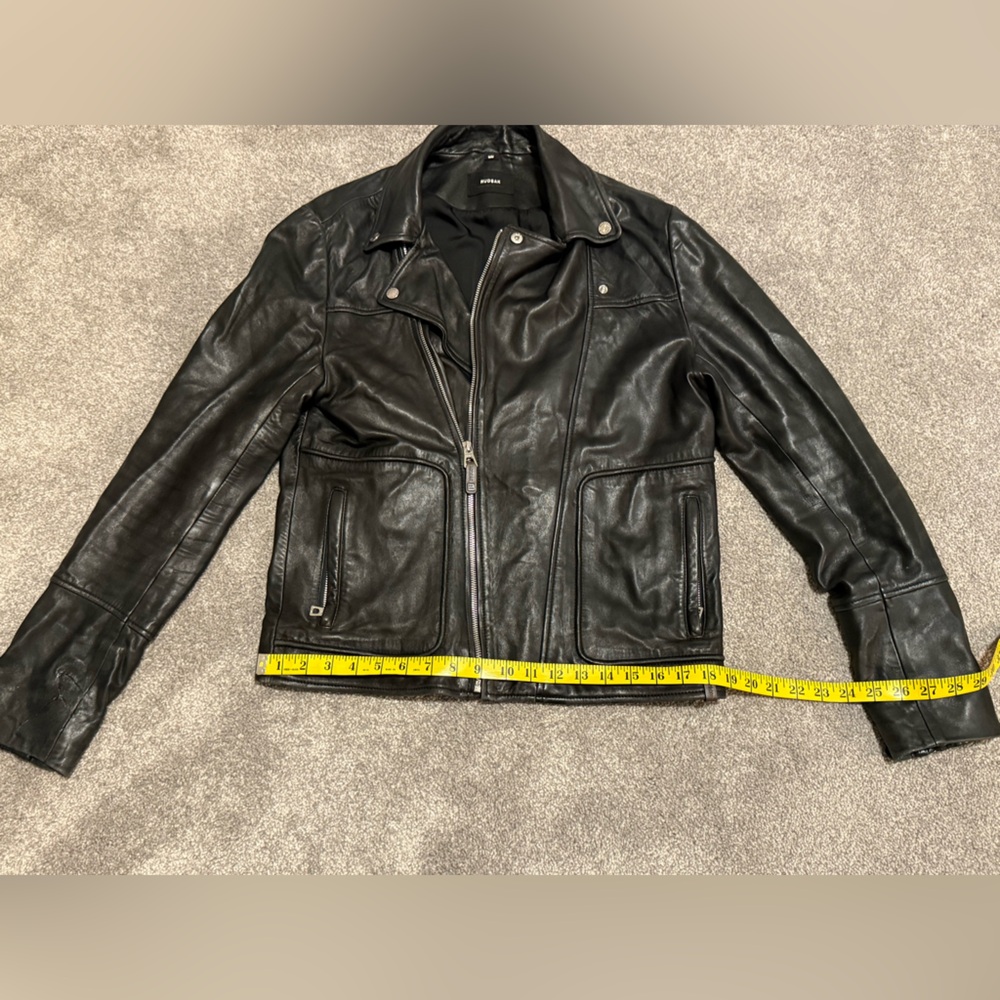 RUDSAK Black Leather Moto Jacket